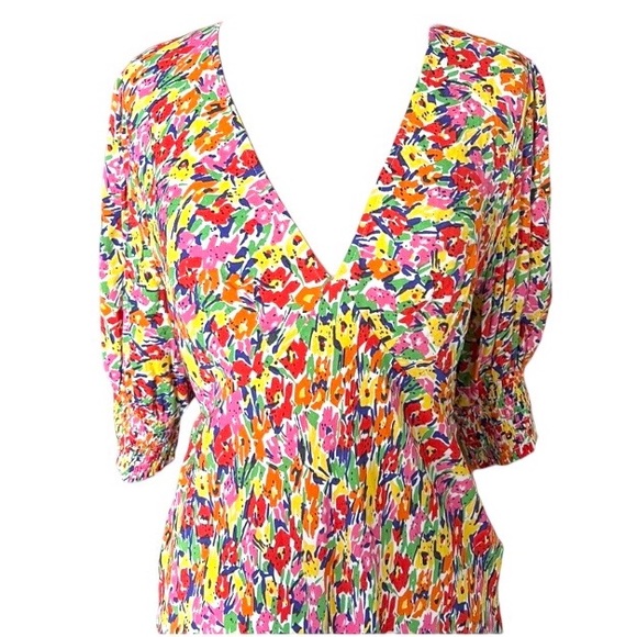 RIXO For Target Multicolor Floral Puff Sleeve Dress Limited Edition size… - Picture 10 of 14